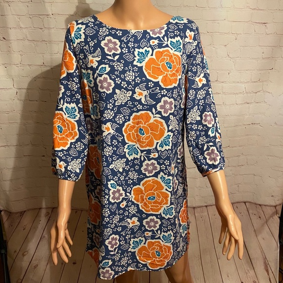 Old Navy floral and bird unique boho dress size medium - Picture 2 of 16